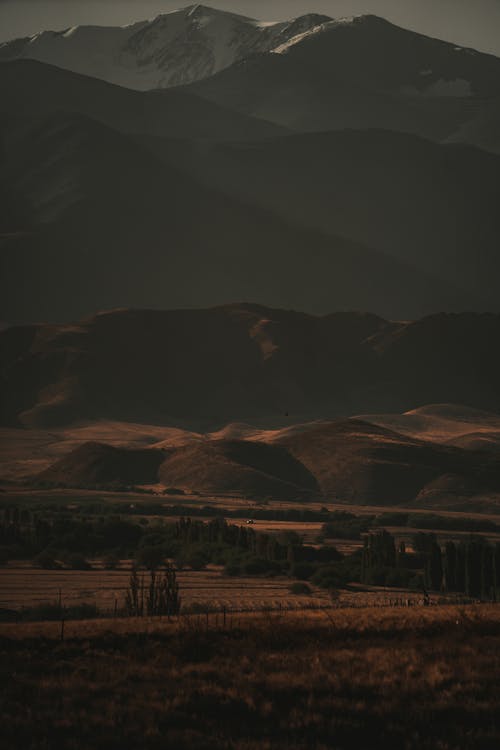 垂直拍攝, 山, 景觀 的 免費圖庫相片