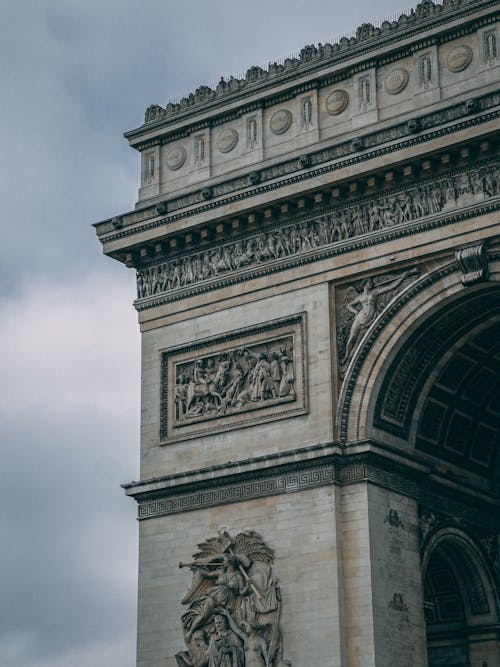 Free Arc de Triomphe in Paris Stock Photo