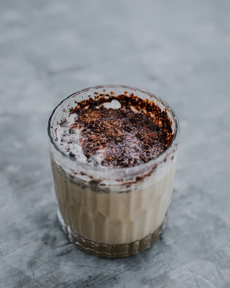 Close-up Of An Iced Coffee In A Glass