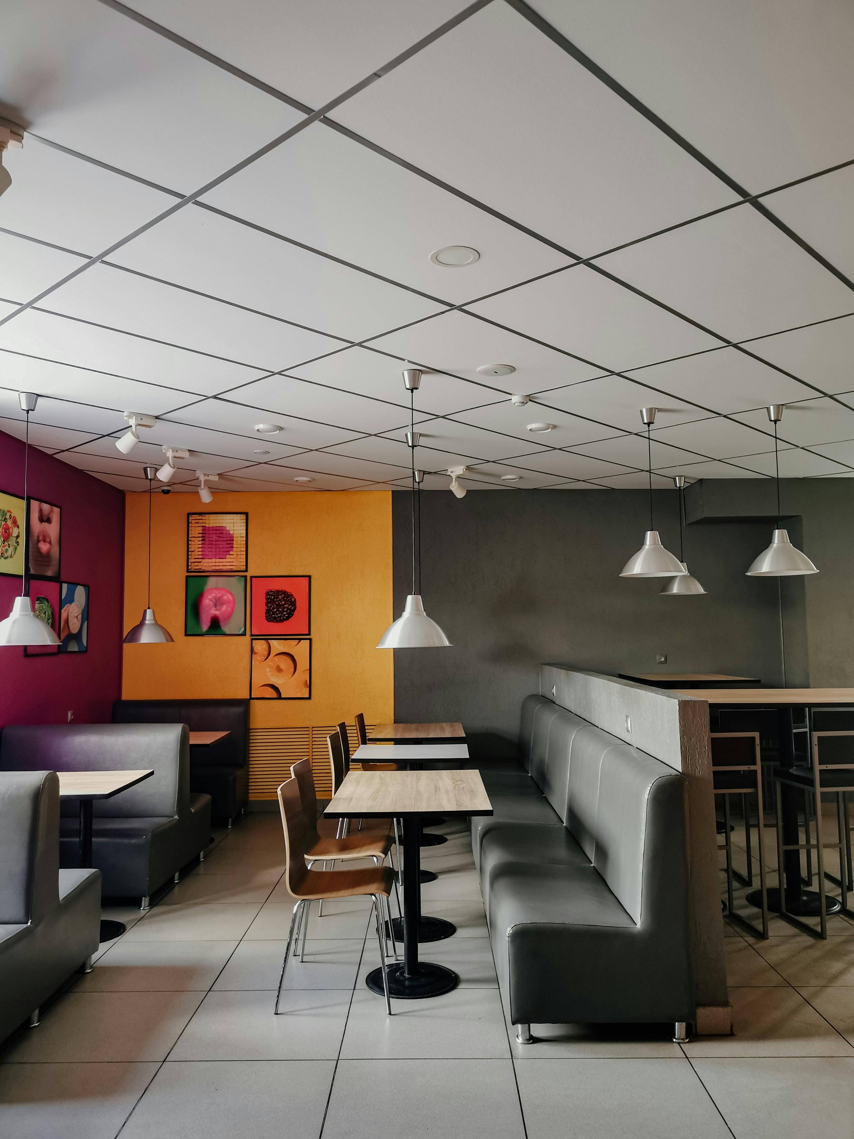 Seats and Tables in a Restaurant · Free Stock Photo