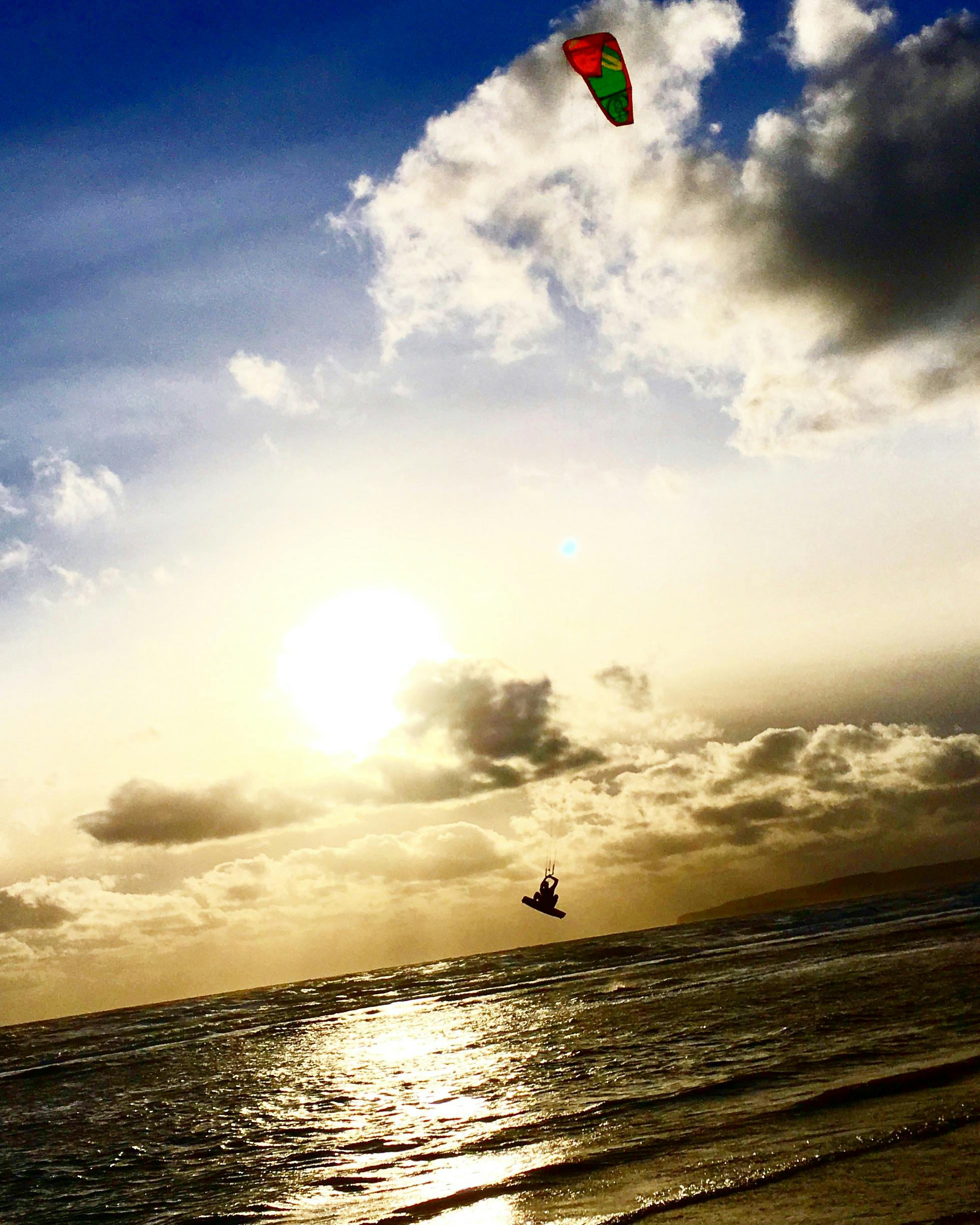 Free stock photo of kiteboarding, sand beach, sea