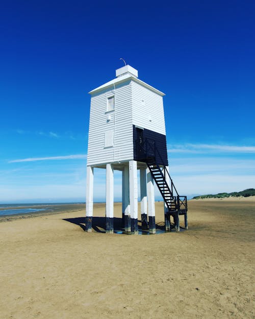 View of a Lifeguards Hut on a Beach 