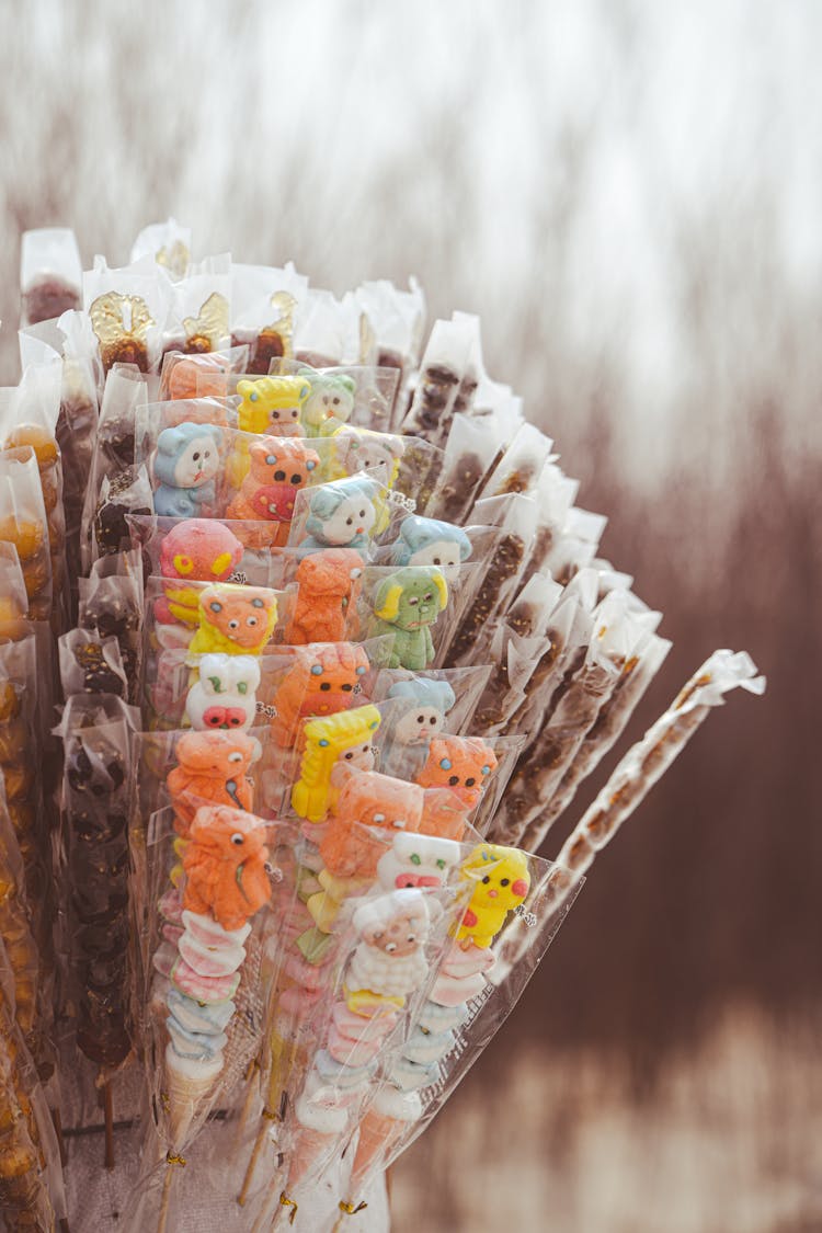 Close-up Of Lollipops At A Stand