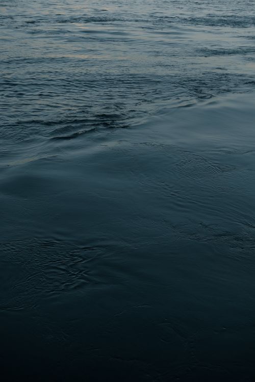 Free Serene view of the Bosphorus in İstanbul, capturing the tranquil water surface at dusk. Stock Photo