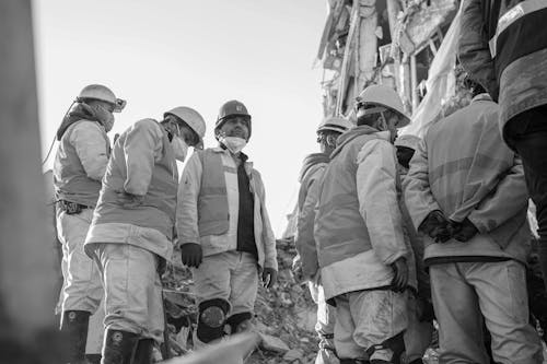 地震, 廢墟, 救援隊 的 免費圖庫相片
