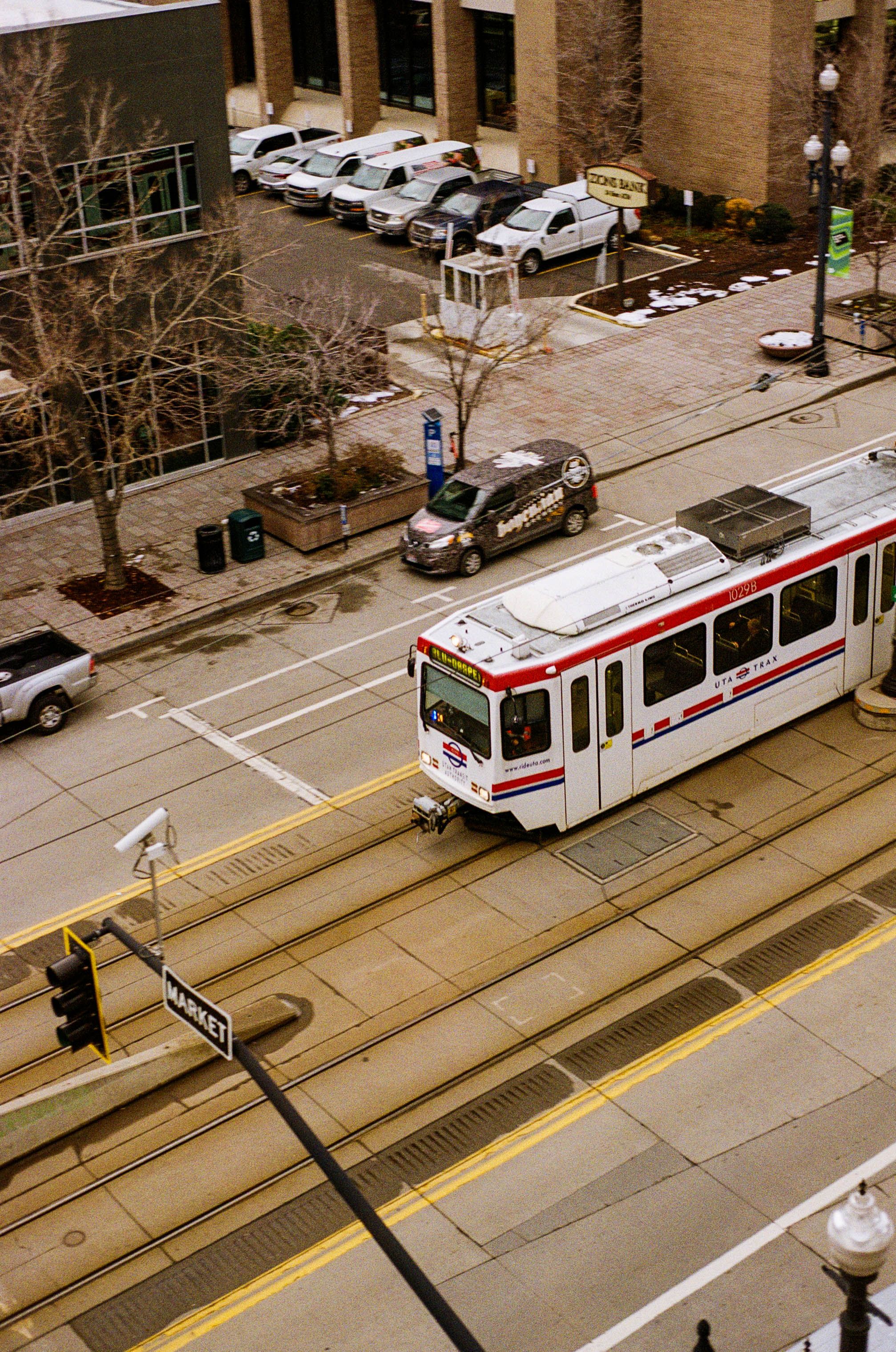 White Tram on Street in City · Free Stock Photo