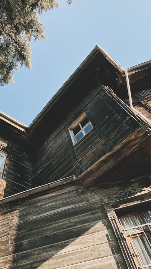 Close up of Wooden House