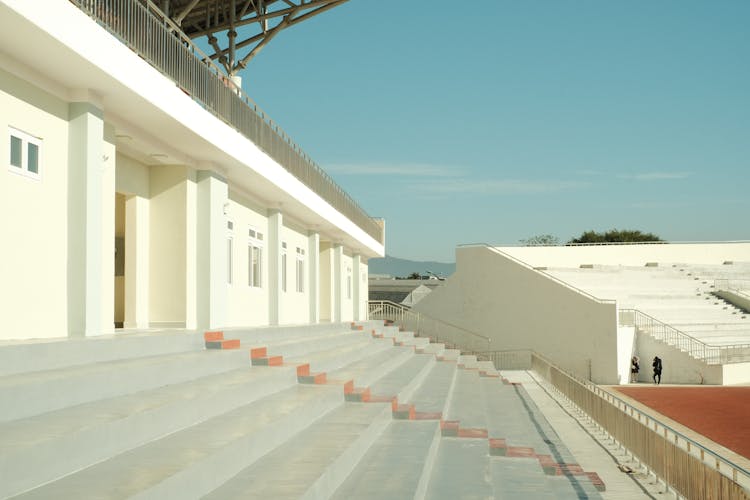 Empty Stand On Stadium