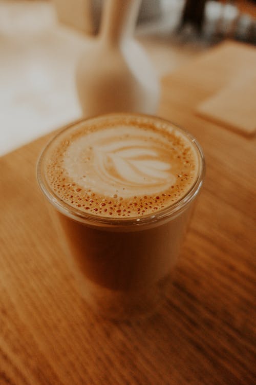 Základová fotografie zdarma na téma caffè latte art, detail, kapučíno