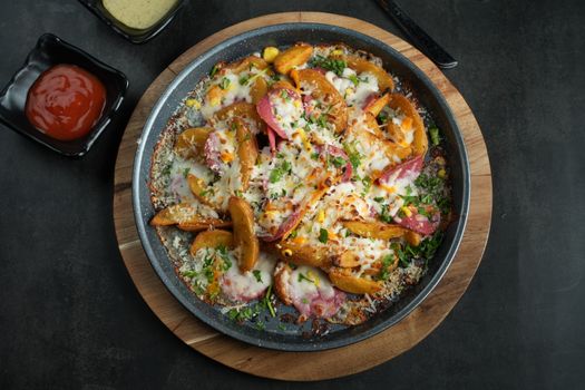 Scalloped In A Creamy Cheese Sauce With Ham Scalloped Potatoes In A Creamy Cheese Sauce With Ham Comfort Bakes — kidney-friendly food