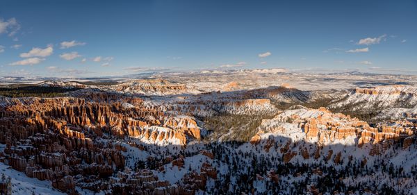 Snow-covered hoodoos of Bryce Canyon