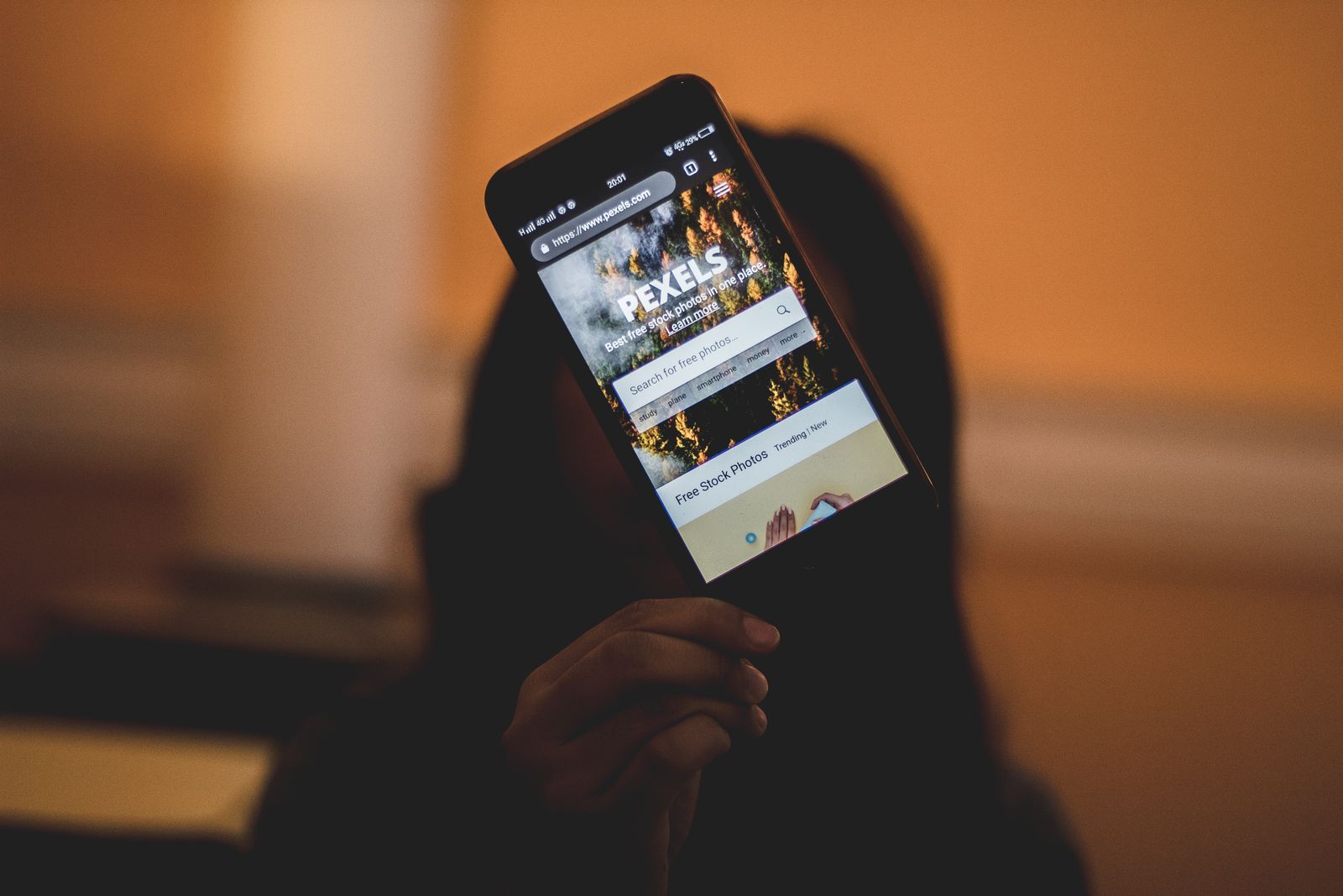 Mobile-first website design for a UK small business on a smartphone