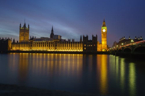 Δωρεάν στοκ φωτογραφιών με big ben, αντανάκλαση, απόγευμα