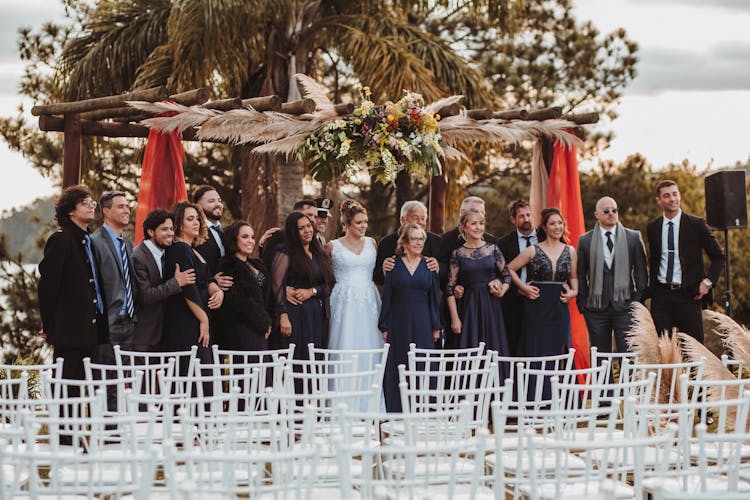 Standing Wedding Guest Posing