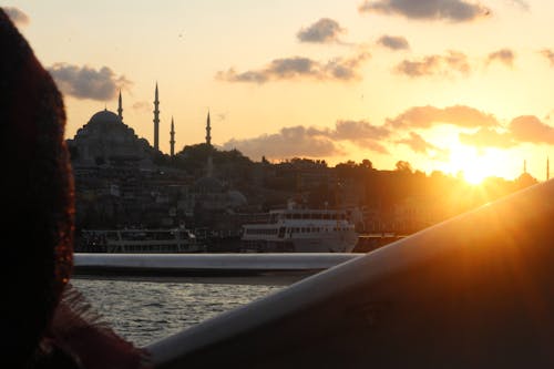 Imagine de stoc gratuită din apus, Istanbul, mare