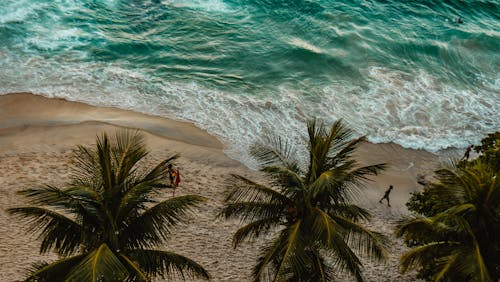 Foto d'estoc gratuïta de Costa, foto des d'un dron, mar