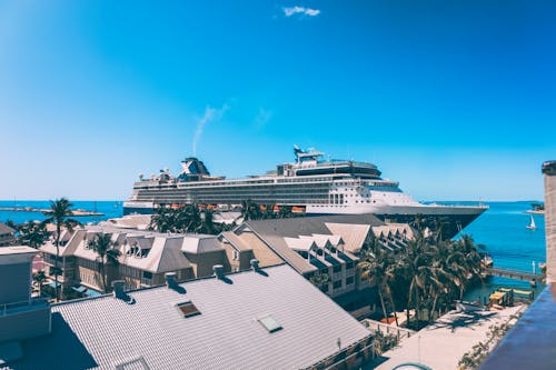 Photo of a Resort and a Cruise Ship 
