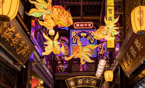 Ingyenes stockfotó ázsiai, dekoráció, éjszaka témában