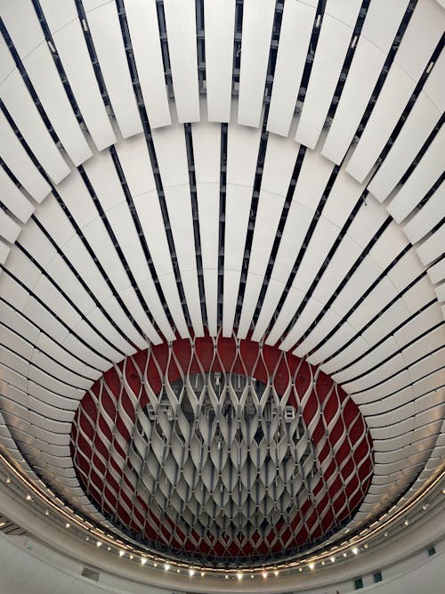 Ceiling in the Xiqu Centre Theatre, Hong Kong, China 