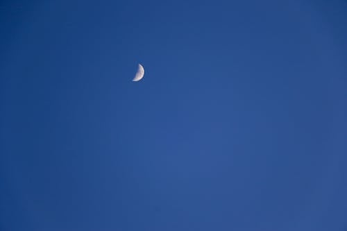 Crescent Moon on Night Sky