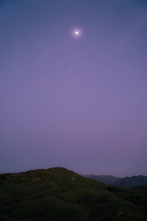 Full Moon over Mountains