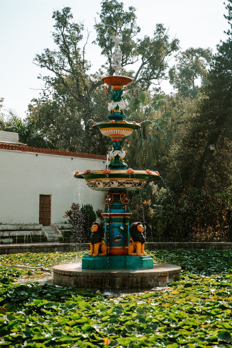 Fountain In Garden In India