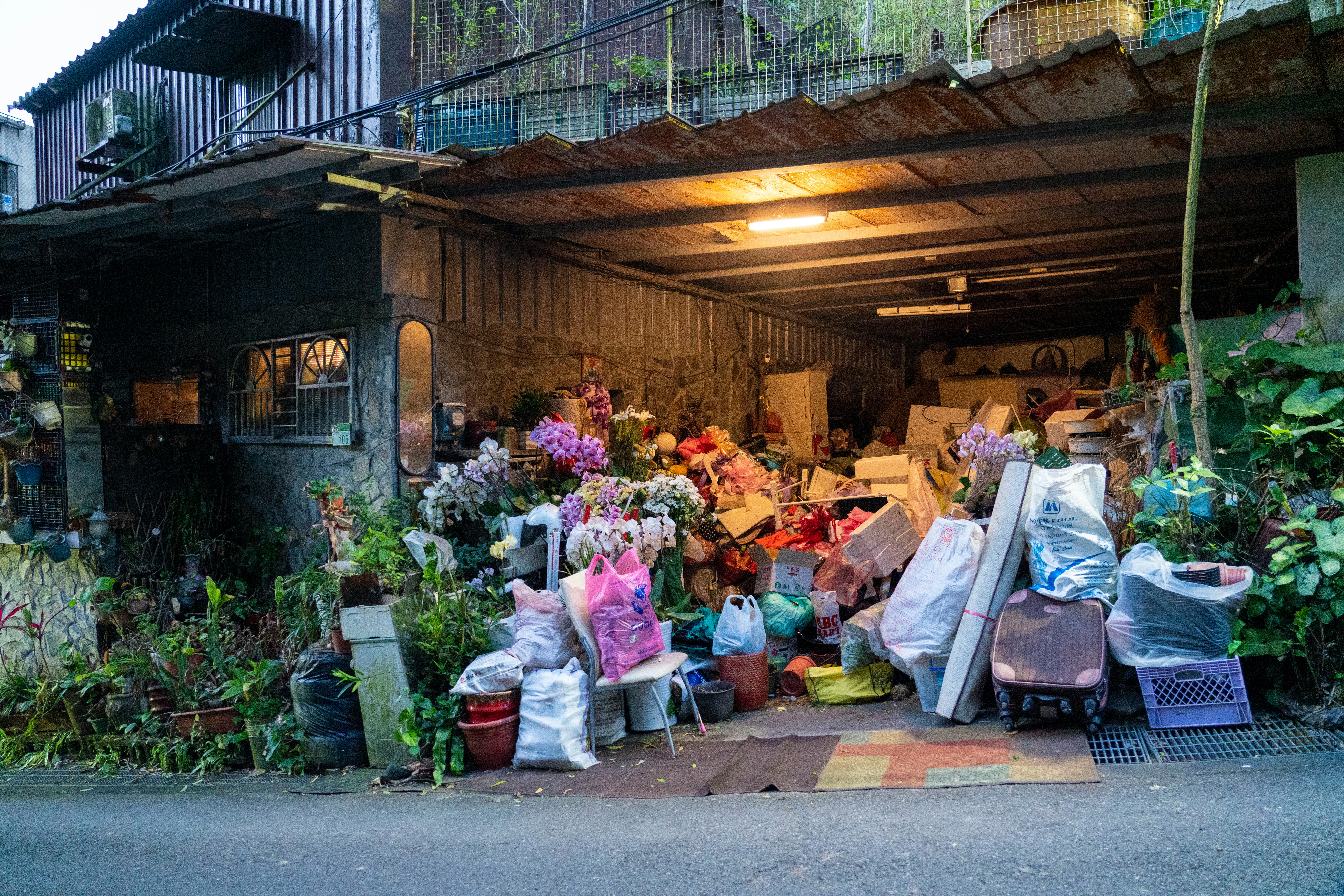 Cluttered Home Interior With Hoarded Newspapers And Random Items
