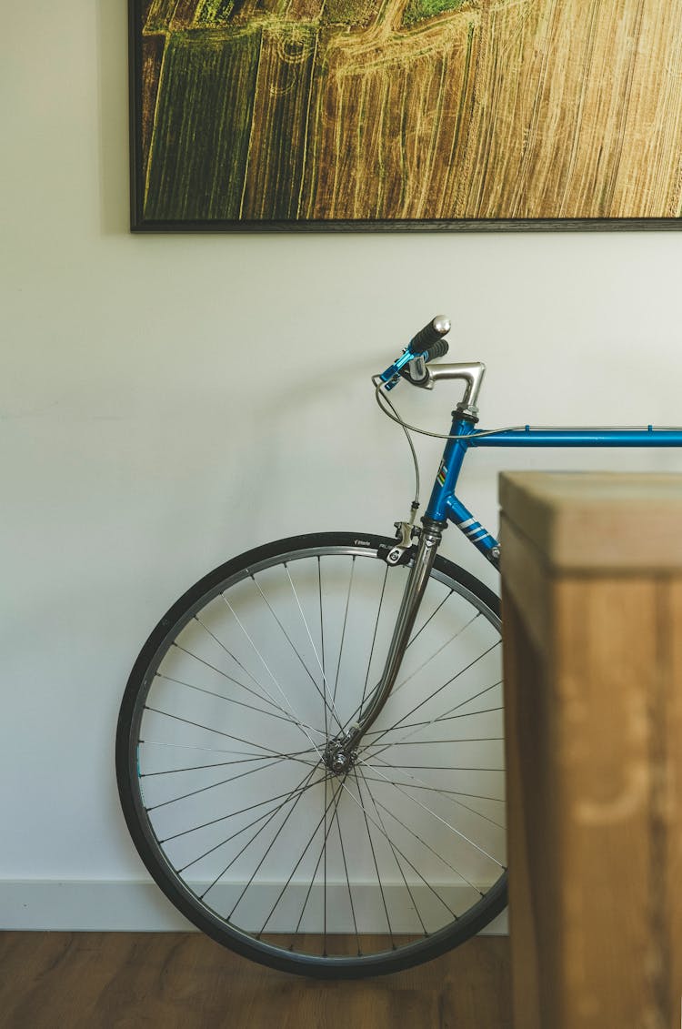 Blue And Black Road Bike