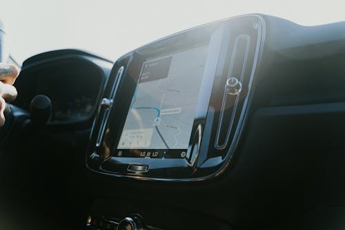 Navigation Touchscreen in Car