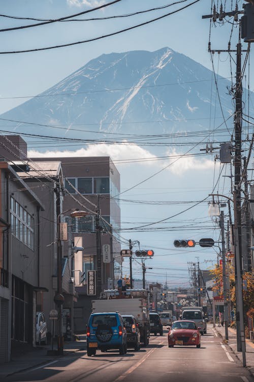 Kostenloses Stock Foto zu berg, berg fuji, fassade
