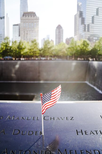 A memorial site for 9/11, symbolizing the collective memory and the ongoing commitment of the veteran community to ensure the sacrifices made are never forgotten.