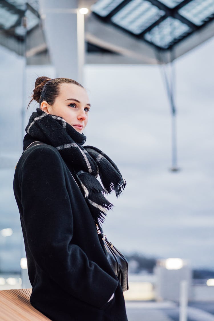 Woman In A Black Coat 