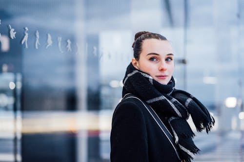 Girl Wearing a Scarf 