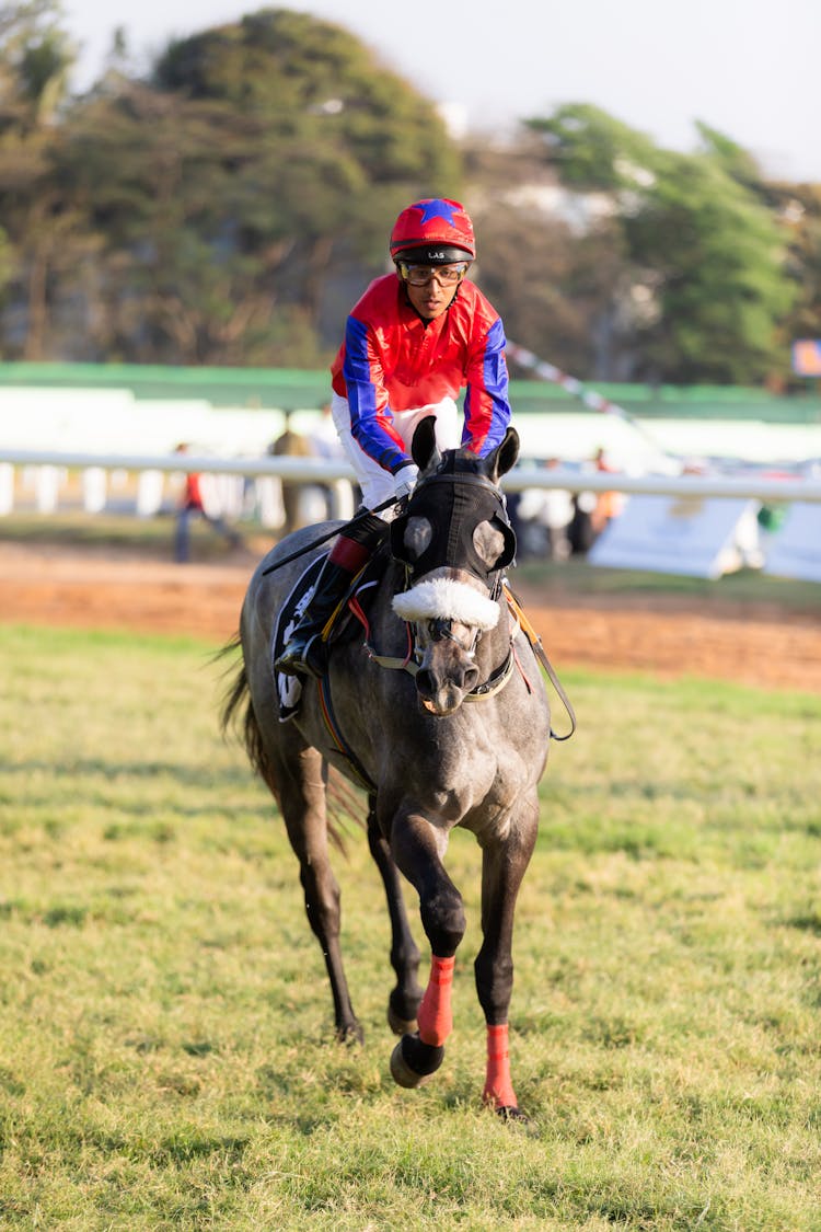 Jockey On Racing Horse