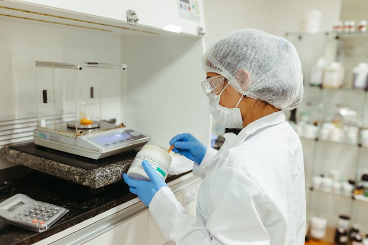 Scientist Working In A Laboratory 