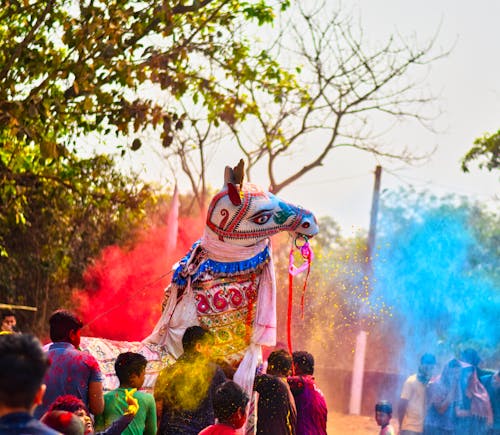 Horse Effigy during Festival of Colors