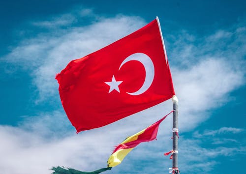 คลังภาพถ่ายฟรี ของ ตุรกี, ธง, วอลล์เปเปอร์