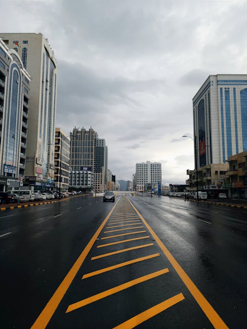 Photo of a Wide Road in the City