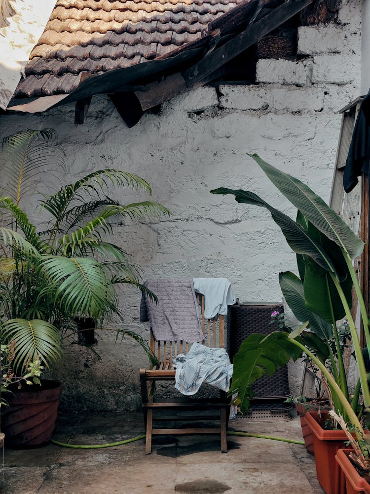 Chair In Front Of A House 