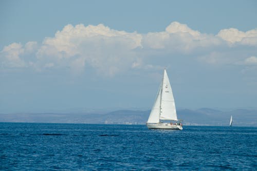 Sailboat Sailing in Water 