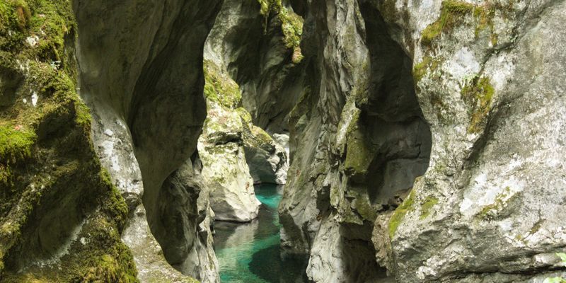 La garganta de Tolmin, otro cañón kárstico de Eslovenia
