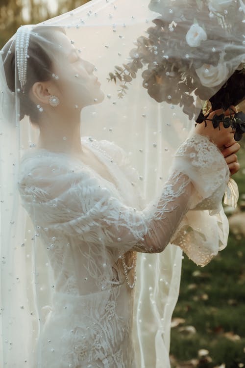 Foto profissional grátis de buquê, cerimônia, fotografia de casamento