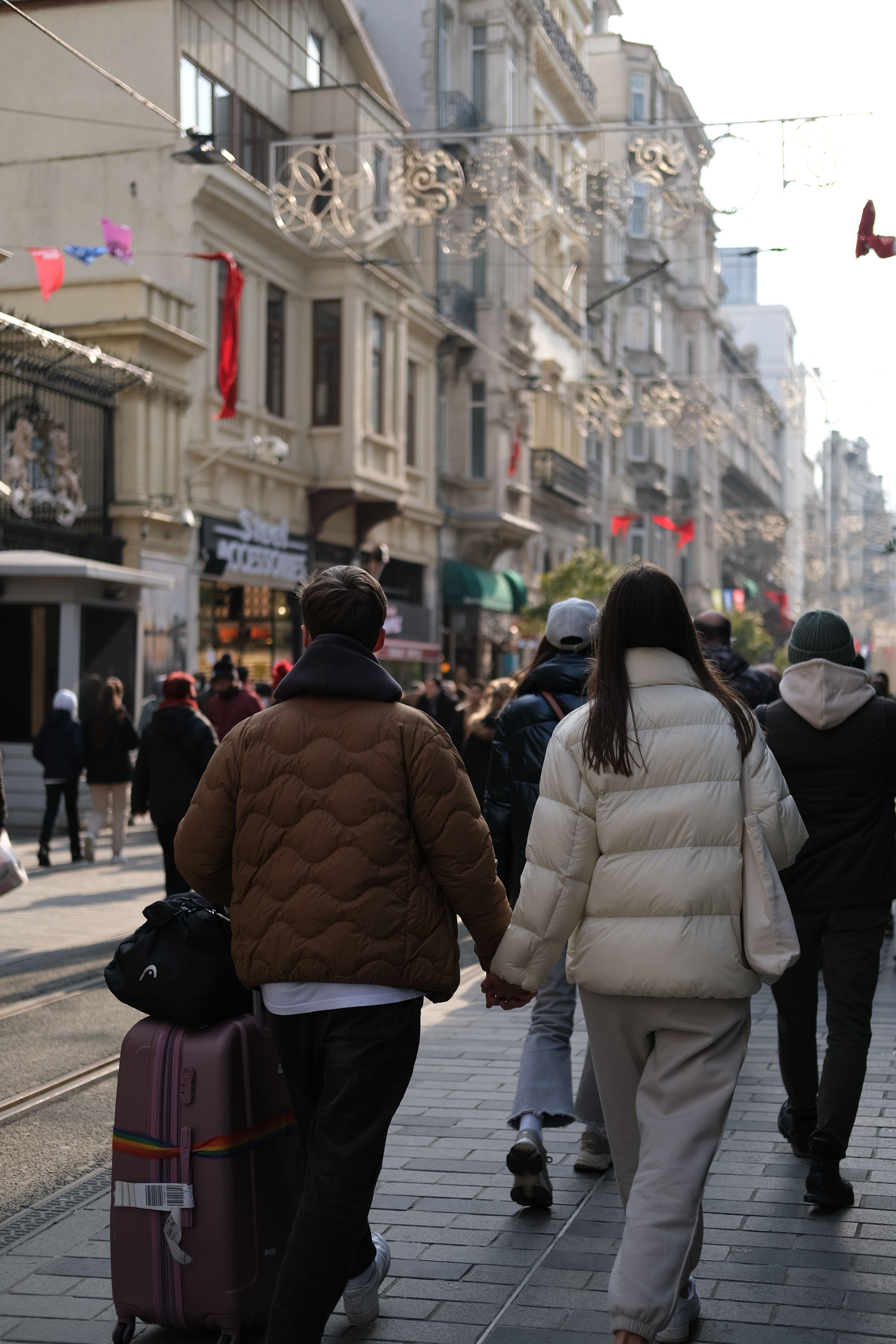 Romantic Couple Holding Hands Free Stock Photo