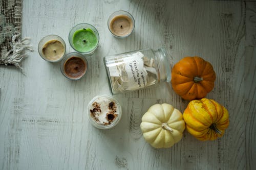 Still Life with Candles and Pumpkins 