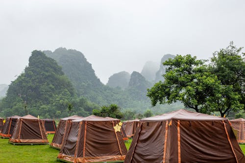 Campsite on a Rainy Day