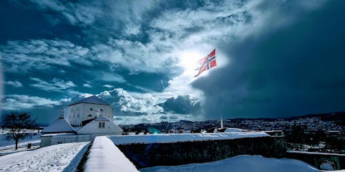 Gratis lagerfoto af flag, fort, Norge