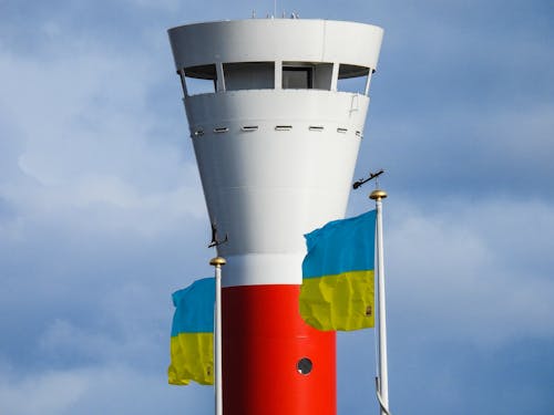 Flag of Ukraine, lighthouse 
