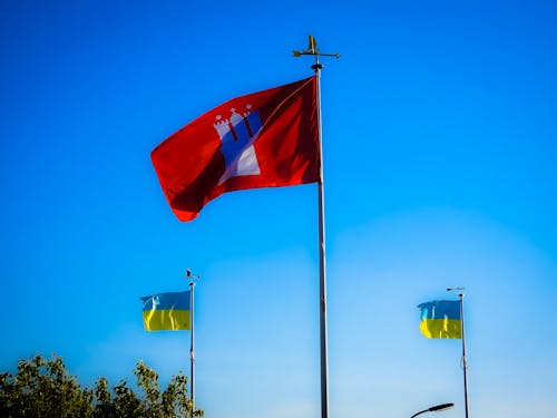 깃발, 우크라이나, 함부르크의 무료 스톡 사진