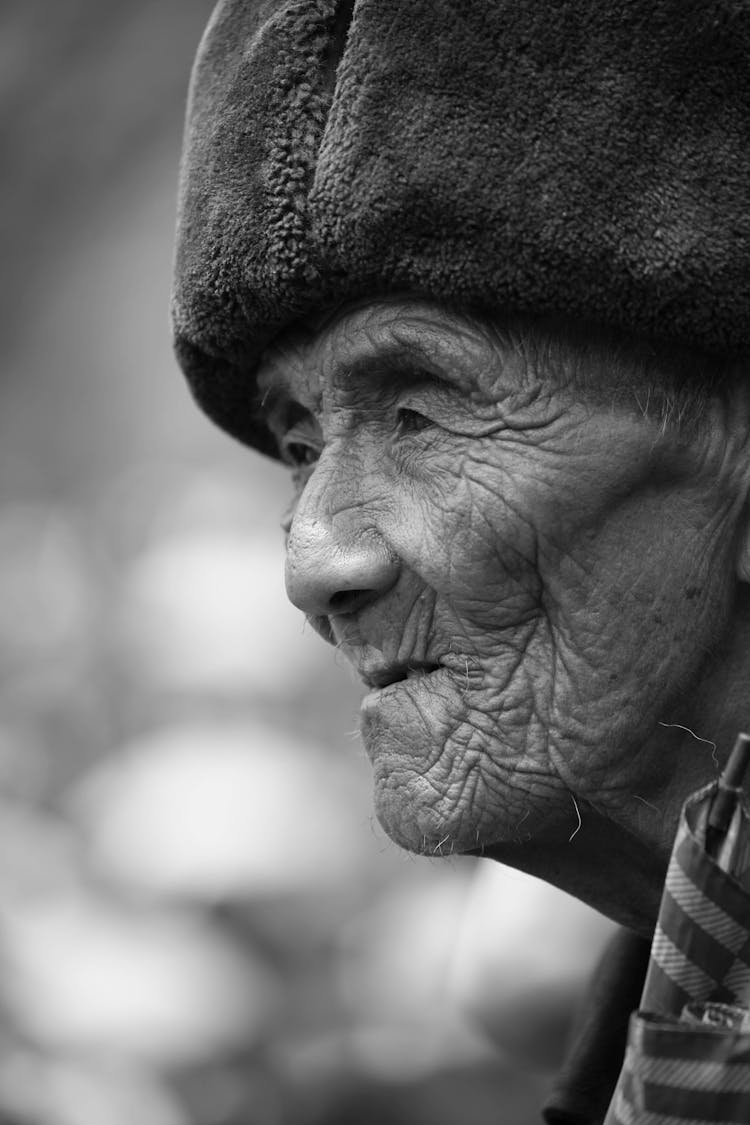 Black And White Photo Of Elderly Men