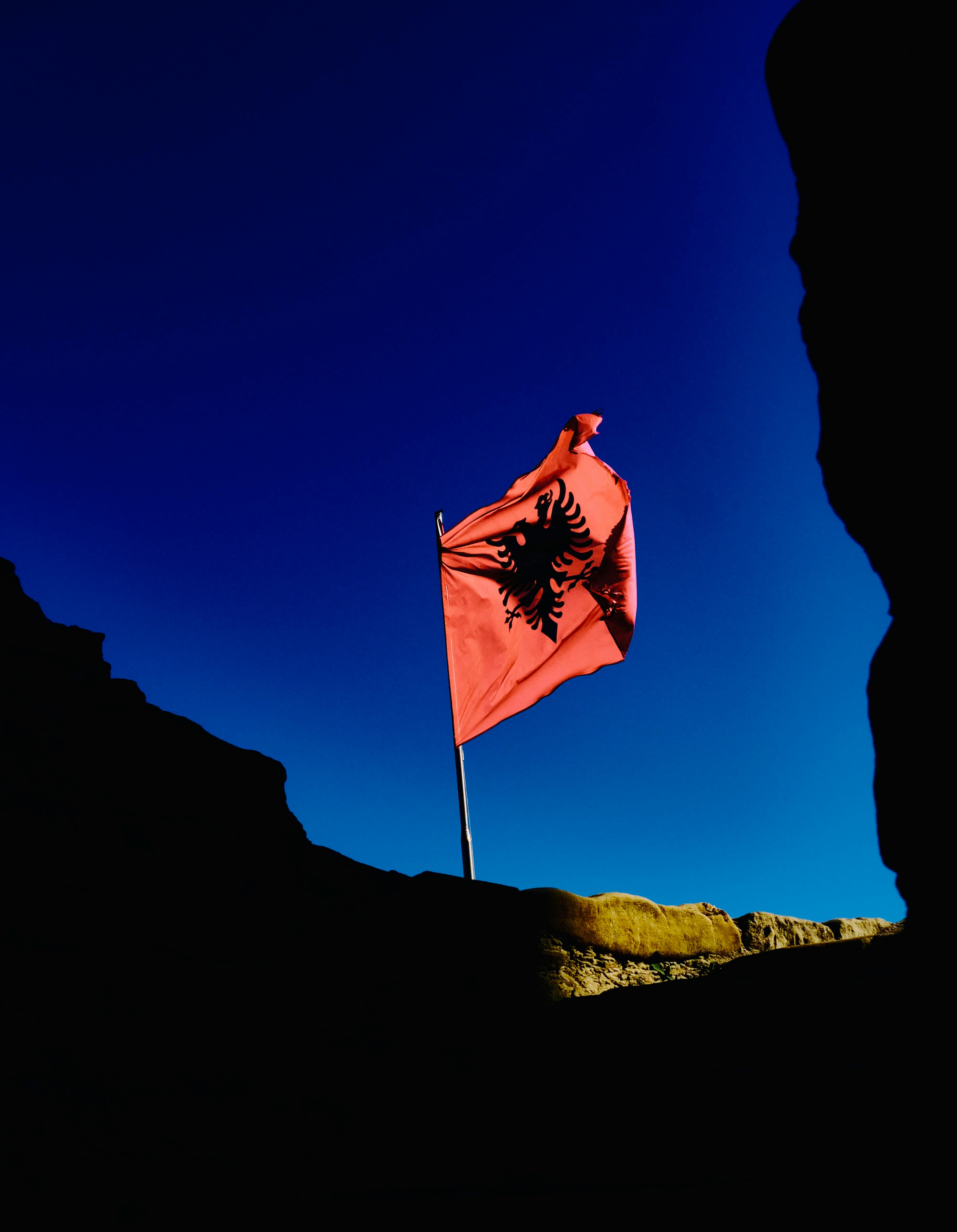 Free stock photo of albania, albanian flag, art, banner, challenge